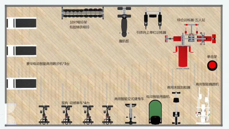 免费提供健身房器材配置方案